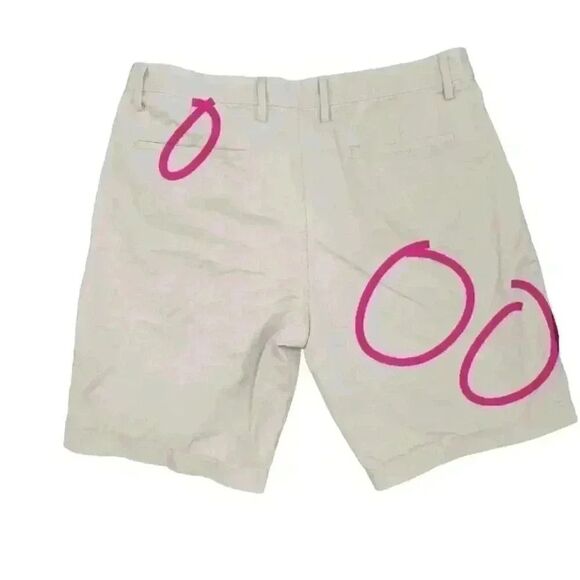 Gap Khakis Men's Tan Cotton Lived in Shorts - Picture 12 of 16